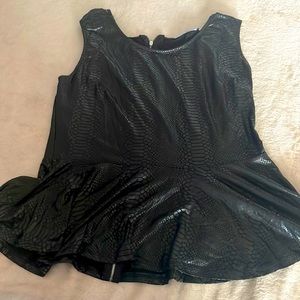 Black croc top